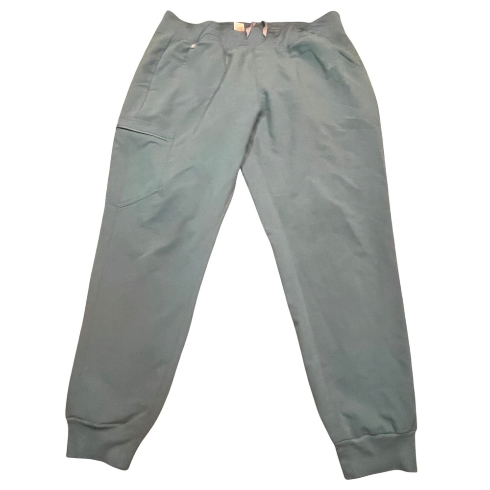 FIGS Zamora Jogger‎ Scrub Pants Womens XL Teal Blue Technical Collection Cargo
